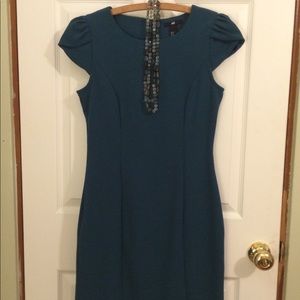 H&M Peacock Green Dress